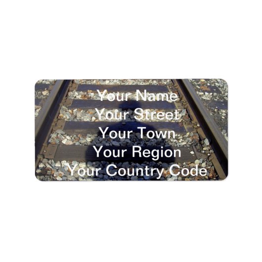 Train Track Shadow Etiket (Voorkant)