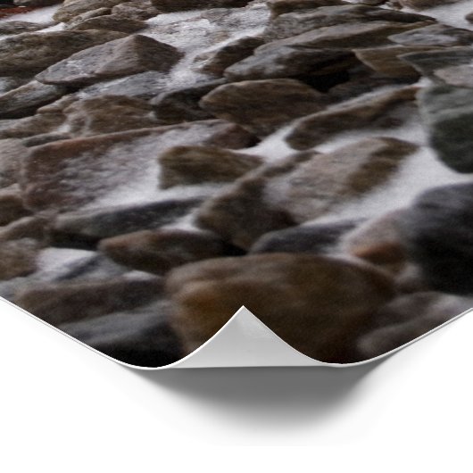 Train Tracks in Snow Poster (Hoek)