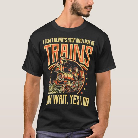 Train Train Train Train  Train Funny Train T-shirt (Voorkant)