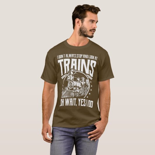 Train Train Train Train  Train Funny Train T-shirt (Voorkant volledig)