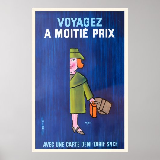 Train Travel Vintage Advertising Poster (Devant)
