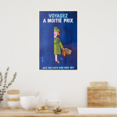 Train Travel Vintage Advertising Poster (Cuisine)