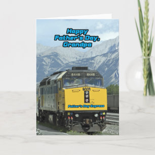Train Vaderdag Express to Grandpa Kaart