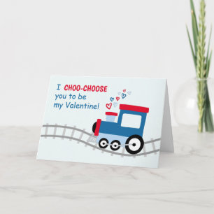 Train Valentijn Kaart voor kinderen