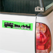 Train van de 19e eeuw bumpersticker (Op Truck)