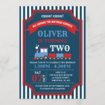 Train verjaardagsfeestdag