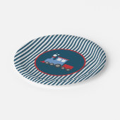 Train verjaardagsfeestje papier borden papieren bordje (Gekanteld)