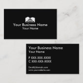 Train volgt zwarte witte visitekaartjes (Voorkant / Achterkant)