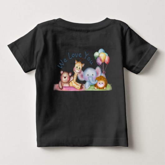 Train waterverf schattig (Achterkant)