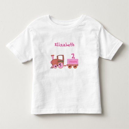 train with age girl kinder shirts (Voorkant)