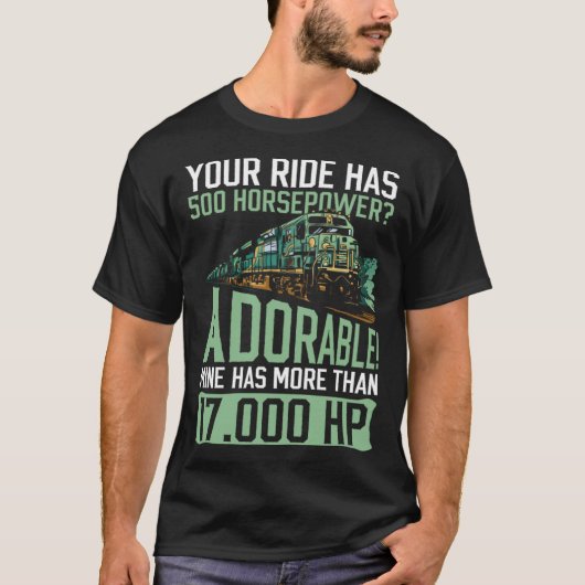 Train Worker And Railroad Worker Locomotive Engine T-shirt (Voorkant)