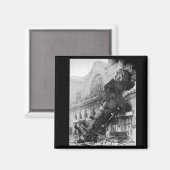 Train Wreck at Montparnasse 1895 Magnet (Recto/Verso)