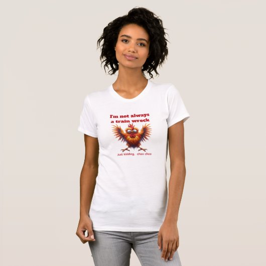 Train Wreck Chicken T-shirt (Voorkant volledig)