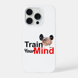 Train Your Mind Motivational Brain Workout Design iPhone 15 Pro Hoesje