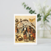 Trained Dog Act 1899  Circus Act Poster Briefkaart (Staand voorkant)
