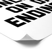 Trainedagen eindigend Y Gym Quote Poster (Hoek)