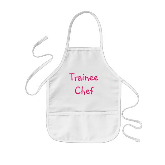 Trainee Chef kinder apron Kinder Schort (Voorkant)