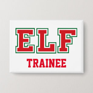 TRAINEE Christmas ELF Button