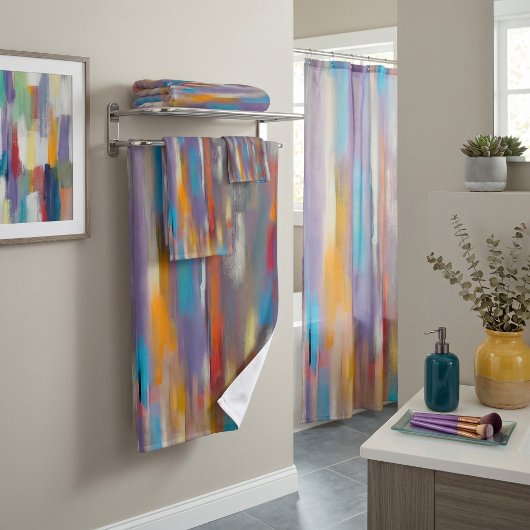 Traînées de peinture colorées