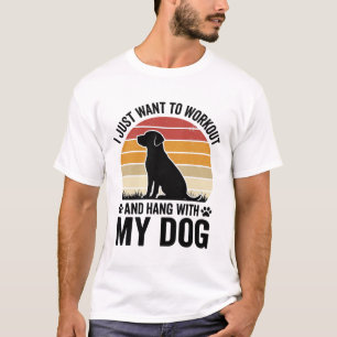 Trainen en rondhangen met mijn hond Vintage honden T-shirt