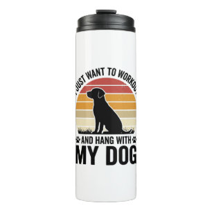 Trainen en rondhangen met mijn hond Vintage honden Thermosbeker