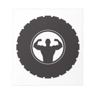 Trainen in de sportschool notitieblok
