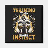 Trainen om te gaan Ultra Instinct Gym Gewichtheffe Magneet (Voorkant)