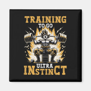 Trainen om te gaan Ultra Instinct Gym Gewichtheffe Magneet