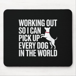 Trainen zodat ik elke hond in de wereld kan aaien muismat