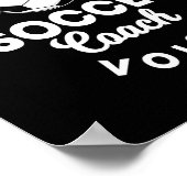 Trainer Coaching Voetbal Coach Moeder Vader Stem Poster (Hoek)