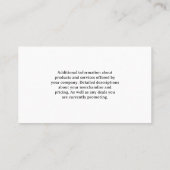 Trainer Running with Dog | Turf Visitekaartje (Achterkant)