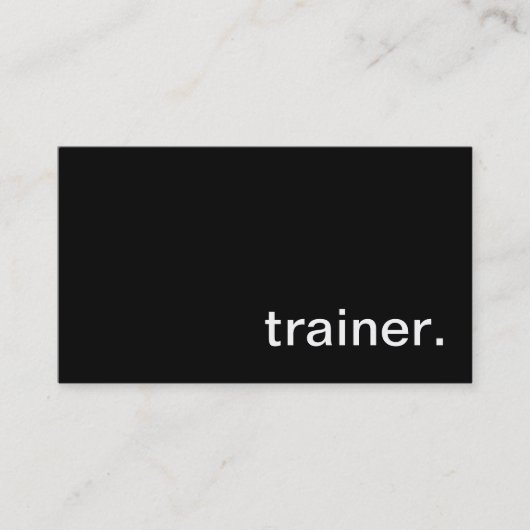 Trainer Visitekaartje (Voorkant)