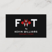 Trainer voor hulpbehoevendheid rood, zwart en wit visitekaartje (Voorkant)