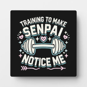 Training om Senpai mij te laten opvallen, grappige Fotoplaat