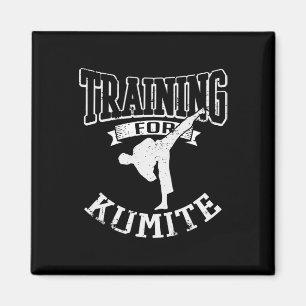 Training voor Kumite MMA Karate Taekwondo Martial Magneet