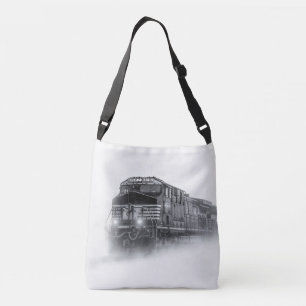Trainingen voor zwarte en witte trein crossbody tas