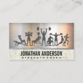 Trainingoefeningen | Metallic Grunge Visitekaartje (Voorkant)