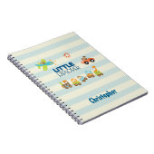 Trainingsauto en kleine verkenner voor Speelgoed Notitieboek (Rechterzijde)