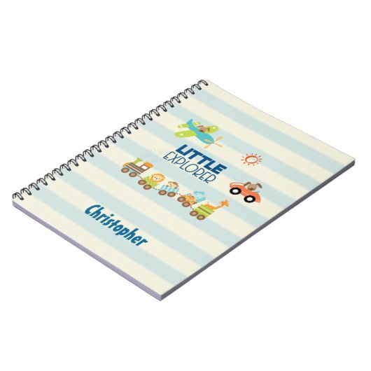 Trainingsauto en kleine verkenner voor Speelgoed Notitieboek (Linkerzijde)