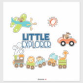 Trainingsauto en kleine verkenner voor Speelgoed Sticker (Vel)