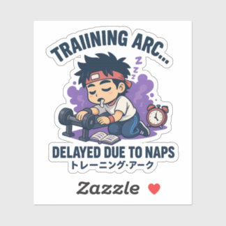 Trainingsboog… vertraagd door dutjes. sticker