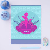 trainingsbrochure voor fitnessmeisjes flyer (Enkel)