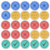 Trainingsdag Workout Planner Stickers (Voorkant)