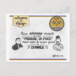 Trainingskaart: neem uw juiste plaats in briefkaart