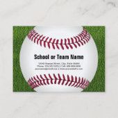 Trainingspersoneel van Cool Baseball Softball Visitekaartje (Achterkant)