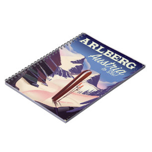 Trainingsposter van Arlberg Austria Notitieboek