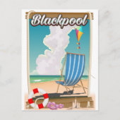 Trainingsposter voor strand van Blackpool Briefkaart (Voorkant)