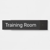 Trainingsruimte zwart deurbordje (Voorkant)
