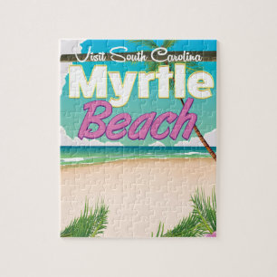 Trainposter Myrtle Beach South Carolina Legpuzzel