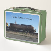 Trains à travers l'Amérique Lunch Box pour les enf (Devant)